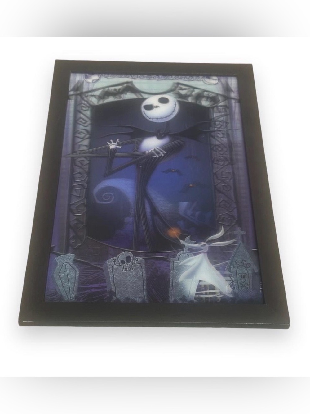 Disney The Nightmare Before Christmas Framed Art - Purple/Black/White